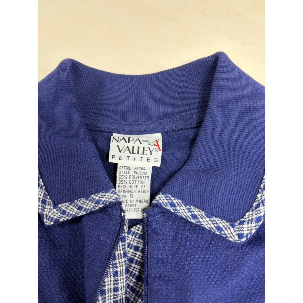 Vintage Napa Valley Petites Blue Plaid Teapot  Set 2pc Small